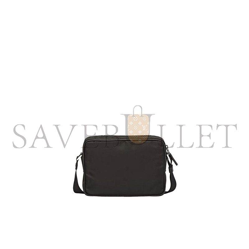 PRADA RE-NYLON AND SAFFIANO LEATHER SHOULDER BAG 2VH048 (23*16*7cm) PRADA RE-NYLON AND SAFFIANO LEATHER SHOULDER BAG 2VH048 (23*16*7cm)